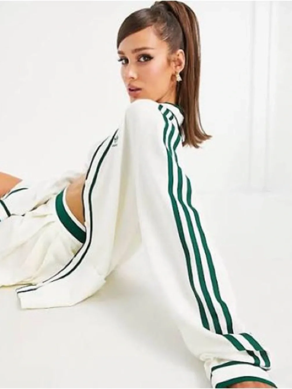SET of Adidas tennis Luxe Cardigan + Dress off white S/M - Picture 5 of 12